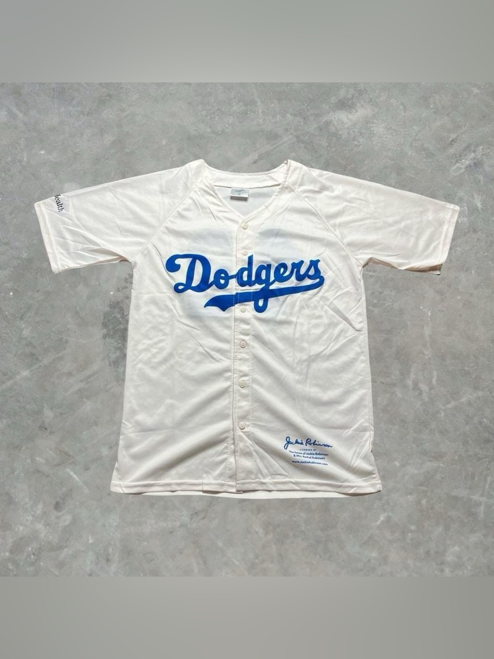 Los Angeles Dodgers Jackie Robinson Day MLB Baseball Jersey Mens M White Blue